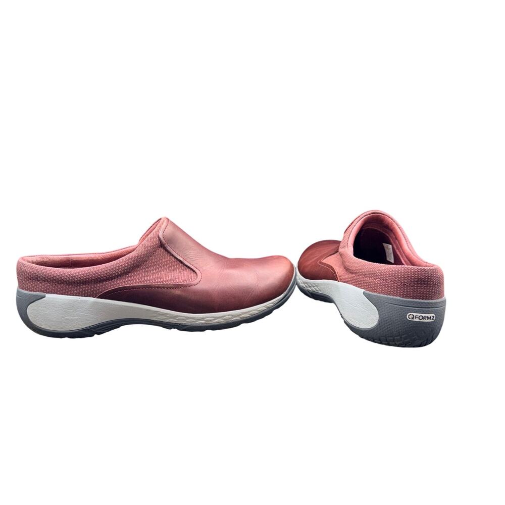 Merrell Andorra Q Form 2 Leather Slip On Clogs Women US 11 Burgundy Comfort
